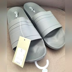 Mens Goodthreads Grey Slides XL 13